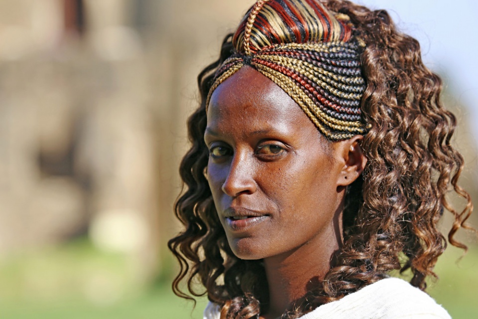 Frau in Gondar